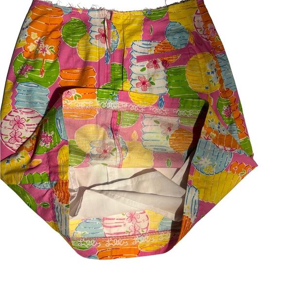 Lilly Pulitzer White Label pink skirt size 2. Unfinished hem design. Super cute - Picture 5 of 15